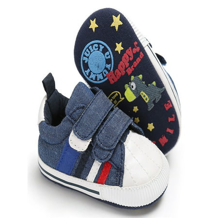 Newborn Infant Baby Girls Boys Crib Shoes Soft Sole Anti-slip Sneakers