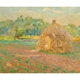 thumbnail image 2 of Emile Claus 17x15 Gold Ornate Wood Frame and Double Matted Museum Art Print Titled - Haystack (1909), 2 of 4