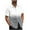 Mens Shirts Gray, variant on S-5X Plus Size Mens Big and Tall Shirts with Pocket Short Sleeve T-Shirts Button-Down Collared Gradient Printed Beach Tees Tops Summer
