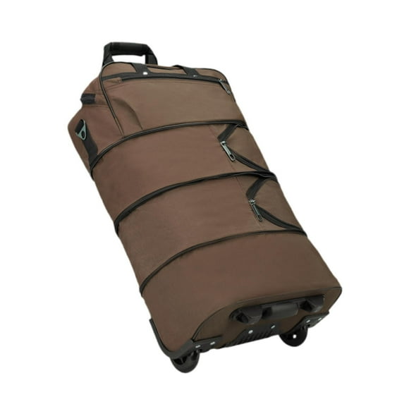 Bolsa de dibujo de lanza bolso de viaje ligero capacidad extendida sobre el bolso de organizador de equipaje para viajes de playa de viaje al aire Marrón