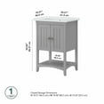 thumbnail image 7 of Bush Salinas 24"W Engineered Wood Bathroom Vanity with Sink in Cape Cod Gray, 7 of 7