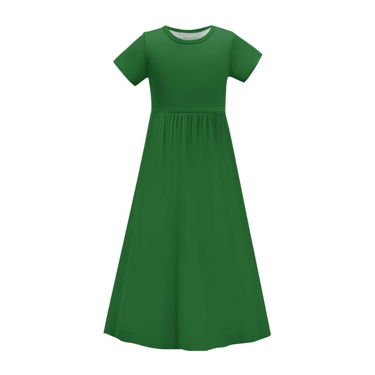 CYRBOKO Toddler Girls Summer Dresses, Party Short Sleeve Casual Princess Dresses with Pockets Green Size 4-5 T - Walmart.com CYRBOKO Toddler Girls Summer Dresses, Party Short Sleeve Casual Princess Dresses with Pockets Green Size 4-5 T - Walmart.com