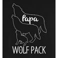 thumbnail image 2 of Old Glory Mens Wolf Pack Papa Dad Father Long Sleeve Graphic T Shirt, 2 of 6