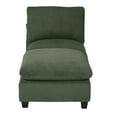 thumbnail image 3 of WestinTrends Hearthside 68.5" Corduroy Upholstered Indoor Chaise Lounge Chair, Olive Green, 3 of 16