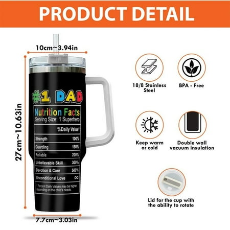 

Daddio Tumbler 40oz Gaming Daddy Coffee Mug Dad Drinking Cup Birthday Christmas Father Day Gifts for New Dad Husband Papa Grandpa