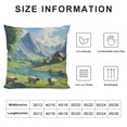 thumbnail image 5 of Patifu Throw Pillow Covers  Double Sided Plush Pillow Covers for Living Room Cartoon Landscape Pillow Cases Decorative Throw Pillow Cover Couch Case for Home Sofa Decor  22x22in, 5 of 5
