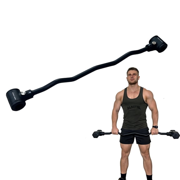 KORIKAHM Upgrade Dumbbell Barbell Converter Bar, Adjustable Weight Capacitry Bar Convert to Dumbbell Set for Home Gym Strength Training