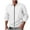 White, variant on Mlzmgr Cardigans for Men Full Zip Collared Neck Long Sleeve Mens Business Casual Work Shirts Solid Color