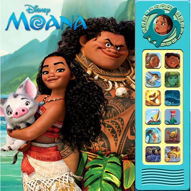 Moana Deluxe Custom Frame Sound Book Walmart Com