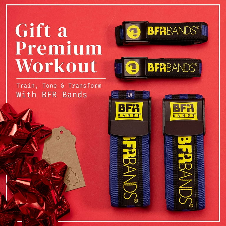 BFR BANDS Blood Flow Restriction Occlusion Band Pro Bundle 4 Pack