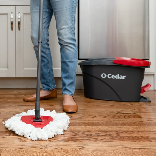 O-Cedar EasyWring Spin Mop & Bucket System with Foot