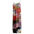 thumbnail image 5 of Sakmal Casual Backless Cami Dresses Womens Hawaiian Mumu Maxi Tropical House Dress Crew Neck Sleeveless Ladies Sundress L, 5 of 6