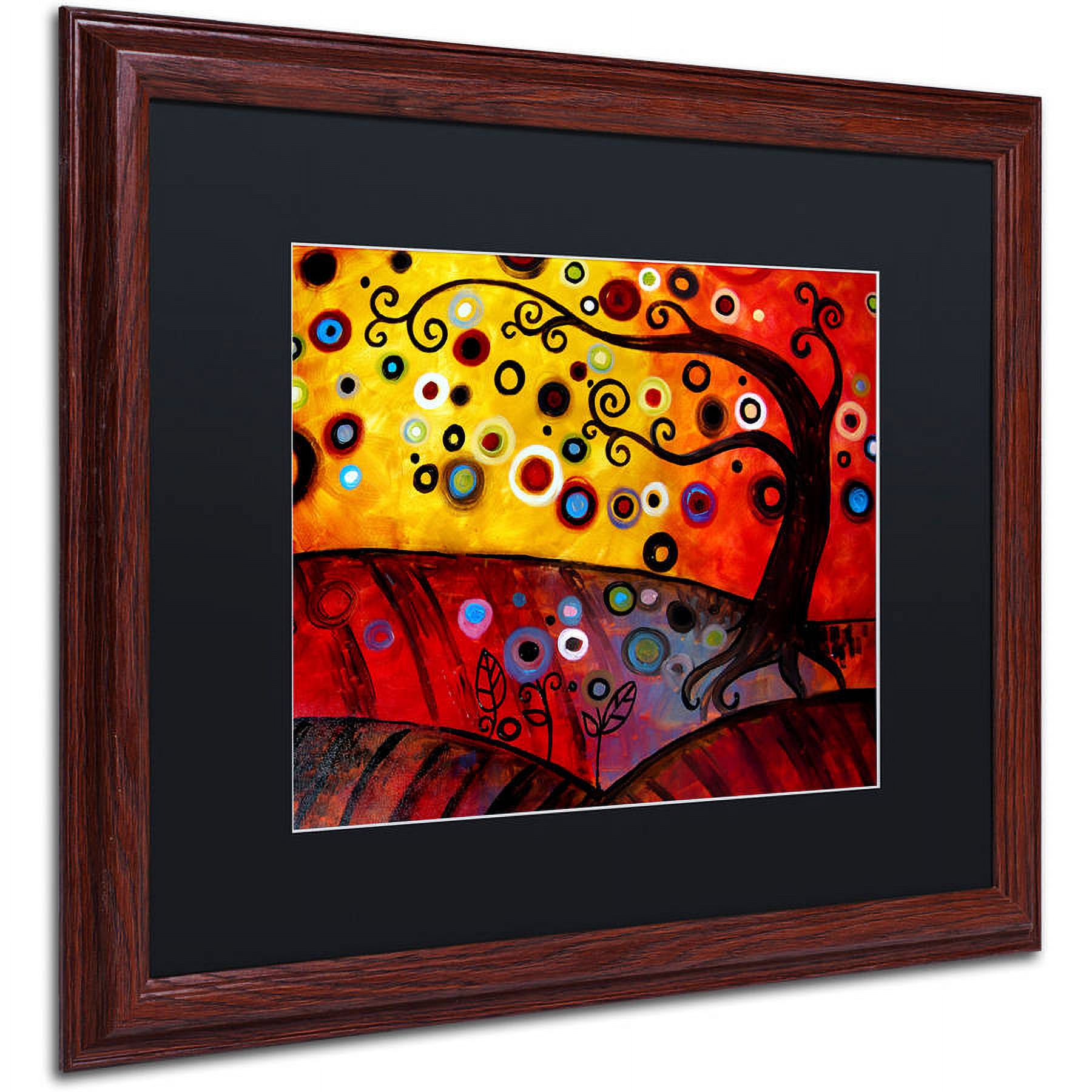 Trademark Fine Art "71" Canvas Art by Natasha Wescoat, Black Matte, Wood Frame