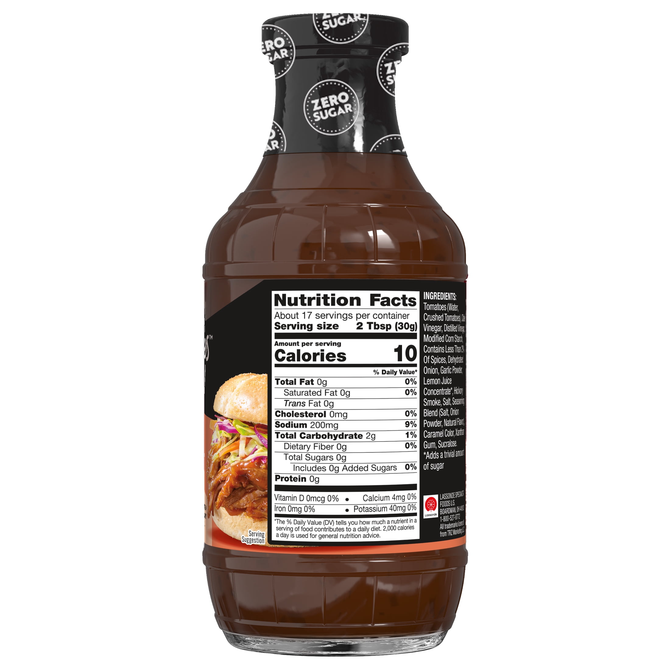 (6 pack) G Hughes Zero Sugar Original BBQ Sauce, 18 oz