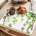 thumbnail image 3 of Spring Green Leaves Placemats Set of 6 Pastoral Botanical Plants Vines Place Mats Indoor Wipeable Table Mats Washable Cloth Dining Table Placemats for Kitchen Holiday Party Home Decor 13x19 Inch, 3 of 9