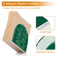 thumbnail image 4 of Iauyy 1 Piece Napkin Holder for Table 4.1x4.9x1.97in Acrylic Kitchen Decor,Standing Napkin Dispenser Kitchen Table for Bar Banquet Coffee Table,Green, 4 of 8