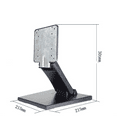 thumbnail image 3 of 10in-27in Adjustable LCD TV Monitor Stand Folding Desk Bracket with VESA Hole, 3 of 13
