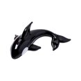 thumbnail image 4 of bedienty Animal Table Display Cute Glass Whale Sculpture For Office Centerpiece Smooth In Touch Desktop Statue Style D, 4 of 6