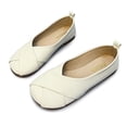 thumbnail image 4 of Meckior Women's Flats Shoes Comfortable PU Leather Slip On Round Toe Ballet Flats Casual Dress Flat Shoes for Walking, 4 of 6