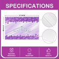 thumbnail image 4 of Purple Glitter Print Placemats Set of 4 Kitchen Dining Table 18"x12" Crown Decor Place Mats Diamond Print Table Place Mats Pastel Washable Fabric Decoration Table Mats Placemat(No Glitter), 4 of 4