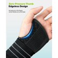 thumbnail image 4 of Muñequera Rakiie Carpal Tunnel, soporte nocturno, gris, talla M, 4 of 8