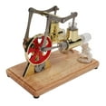 thumbnail image 3 of Stirling Engine Model, Physical Experimental Model Hot Air Stirling Engine Model Golden Low Noise  For Children For Classroom, 3 of 8