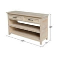 thumbnail image 3 of International Concepts Sanibel Solid Wood Sofa Table, 3 of 13