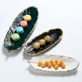 thumbnail image 3 of UDIYO Plate Creative Exquisite Stylish,Feather Shape Food Plate for Home, 3 of 6