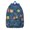 Blue, variant on Complete Floral Print Backpack with Protective Features, Great for Students and Working Professionals, Comfortable Carry, Congratulatory Gift for Success