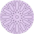 thumbnail image 1 of Ahgly Company Indoor Round Patterned Orchid Purple Area Rugs, 6' Round, 1 of 6