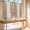 Barn Red, variant on Sage Green Wooden 2 Panel Kitchen Curtains for Small Windows, Farmhouse Brown Vintage Distressed Bathroom Tier Curtain, Short Window Treatment for Bedroom/Living Room 55"x24"