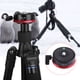 thumbnail image 1 of Panorama De aleación De Aluminio Profesional Cabeza De Trípode Con Rotación De 360 ​​​​grados Y Nivel De Burbujas Para Cámaras DSLR Observando A Los Aves Rojos Negros, 1 of 7