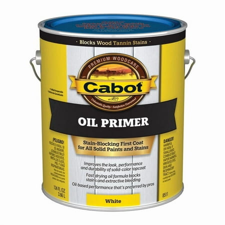 Cabot Oil Primer Low VOC White Solvent-Based Alkyd Primer 1 gal