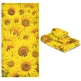 thumbnail image 6 of Coolnut 3 PCS Towel Beautiful Sunflower Cotton Bath Towel Set (1 Bath Towel, 1 Hand Towel, 1 Washcloth) for Bathroom, Super Soft and Quick Dry Towels, 6 of 6
