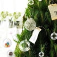 thumbnail image 4 of Toystoory 10 unids/set bolas rellenables transparentes bolas de adornos rellenables transparentes árbol de Navidad decoración del hogar adorno de adorno Kits de decoración para fiestas 4cm Toystoory HA1835-01, 4 of 6