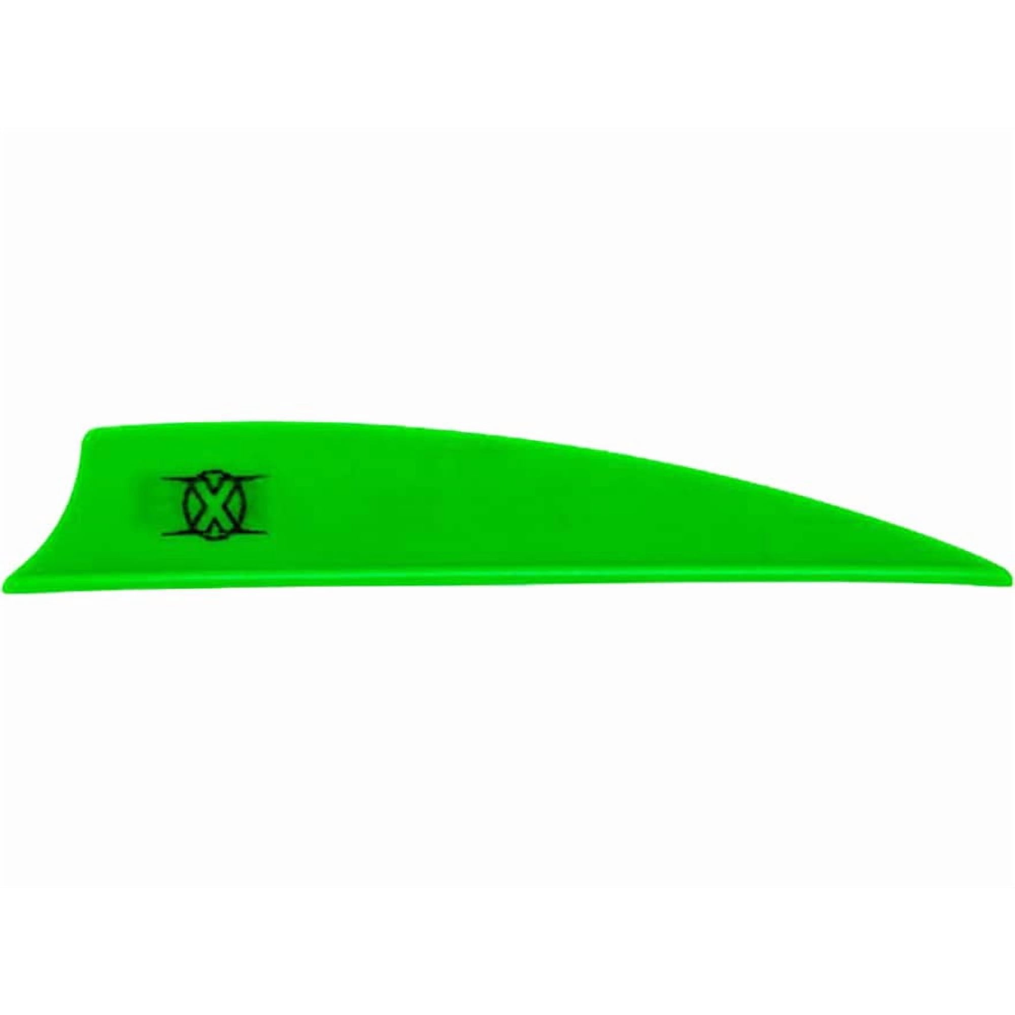 Bohning 3 X-Vane Arrow Fletching Neon Green 36PK