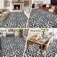 thumbnail image 5 of Large Area Rugs for Living Room Bedroom, Black Abstract Art 8'x10' Rug Washable Carpet Runner Indoor Outdoor, Elegant Modern Art Luxury Non Slip Floor Mats Rug for Kitchen, Patio, 5 of 8