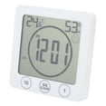 thumbnail image 3 of Multifunctional Indoor Thermometer Hygrometer Digital Clock for Home Bathroom Kitchen, 3 of 5