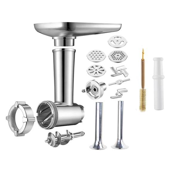 Stainless Steel Meat Grinder Attachment Filling Tubes Meat Grinder Plate Meat Grinder Accessories Perfect for Home Cooks