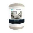 Mainstays Reversible Microfiber Comforter, Tan Stripe, Twin/Twin XL