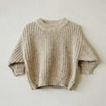 thumbnail image 7 of Utlike Boys Knit Sweater Toddler Crewneck Long Sleeve Solid Color Sweaters For Knitted Autumn Winter Thermal Pullover Sweaters Unisex Softness Top Leisure Wear Size 3 Years-4 Years, 7 of 7