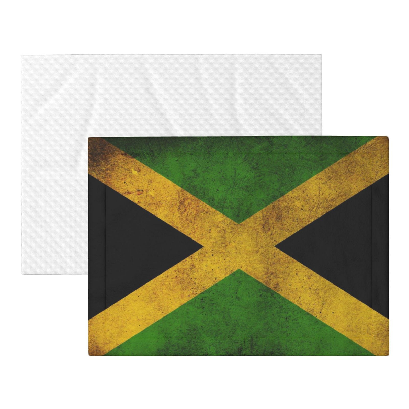 Retro Jamaican Flag Dog Blanket Soft Warm Flannel Cat Blanket Great Pet Throw for Cats Puppy Small Medium Large Dog