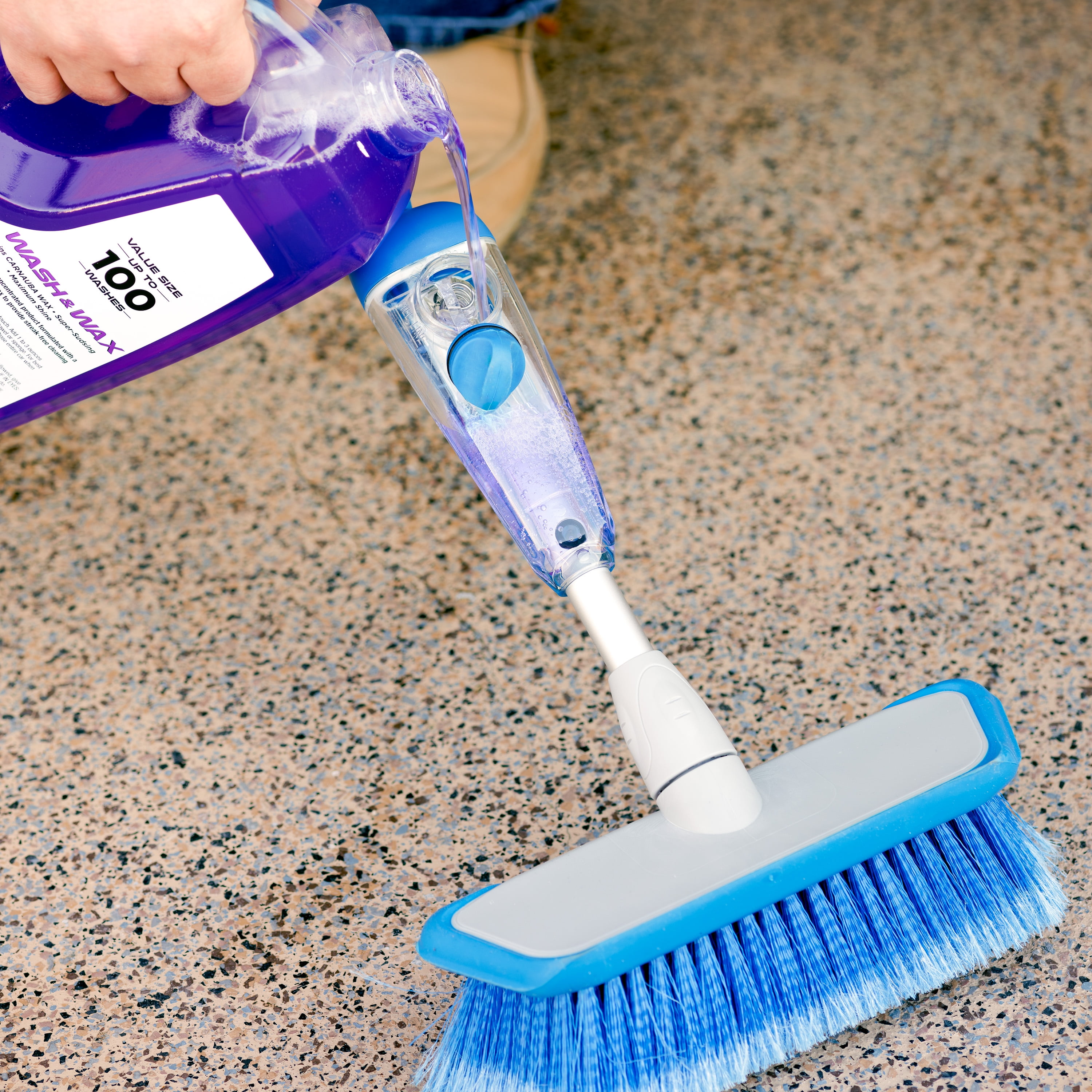 Auto Drive Car Washing Flow Through Brush with Soap Dispenser