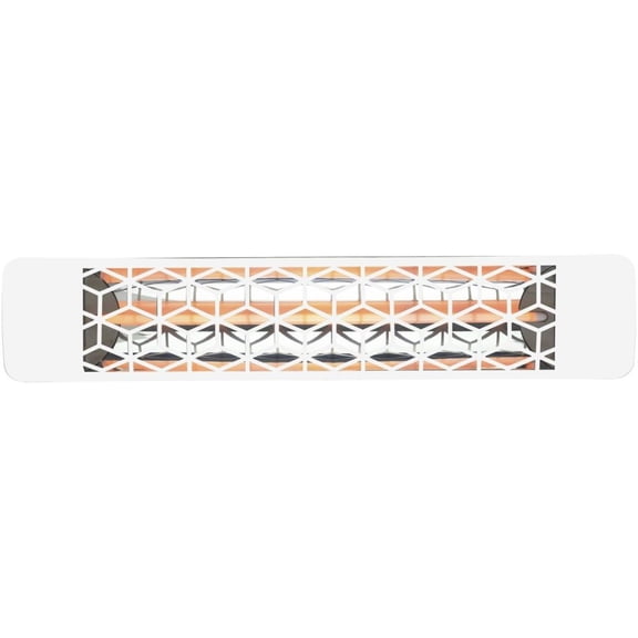 Eurofase Heating - 2000 Watt Single Element 39 Inch Electric Patio Heater-277 Voltage-White Finish-Stella Decorative Fascia