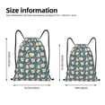 thumbnail image 2 of Kdxio Eggs Toast Bacon And Arugula Print Drawstring Backpack Bag,Waterproof Draw String Back Sack, Gym Drawstring Bags Swim Bag For Unisex, 2 of 5