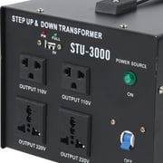 3000W Voltage Converter Step Up & Down Power Transformer 110V to 220V, 220V to 110V, Heavy Duty 5 Outlet