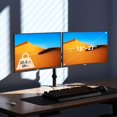 thumbnail image 2 of Single Fully Adjustable Monitor Arm Stand Mount Fits One Screen lbs for Monitor Computer Screen VESA (MD)\u, 2 of 9