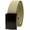 Beige, variant on Fully Adjustable Canvas Web Belt with Black Flip Top Buckle 50'' Long