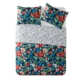thumbnail image 5 of Mainstays Red/Blue Floral 2Pk King Shams, 5 of 5