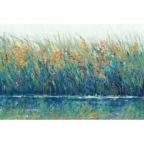 Marmont Hill 'Wildflower Reflection II' Painting Print on Wrapped Canvas